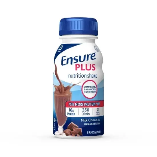 Ensure Plus Nutrition Shake Milk Chocolate - 6 ct/48 fl oz image {1}