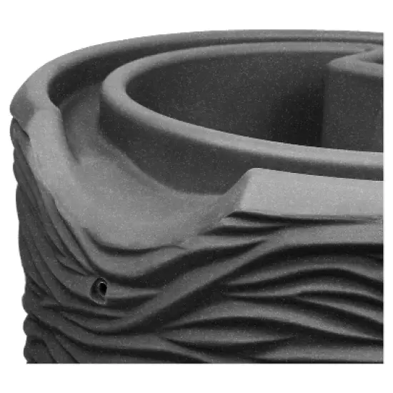 Impressions Palm 65 Gallon Rain Saver - Dark Granite - Good Ideas image {2}