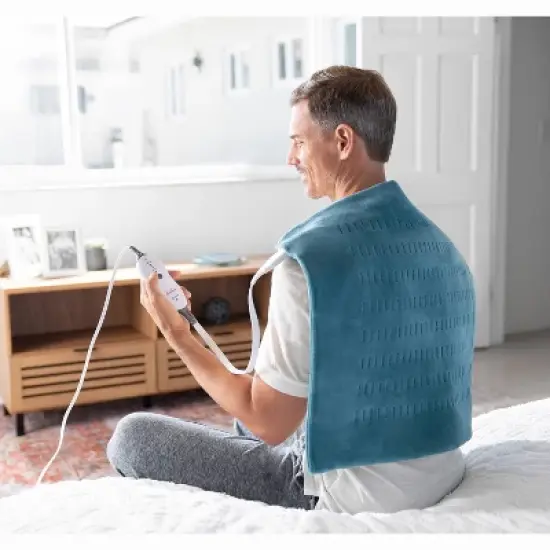 Sunbeam Premium Machine Washable Integrated Heating Pad with Compact Storage - XXL image {4}