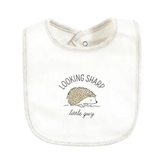 Hudson Baby Unisex Baby Cotton Bibs, Forest Animals, One Size image {8}