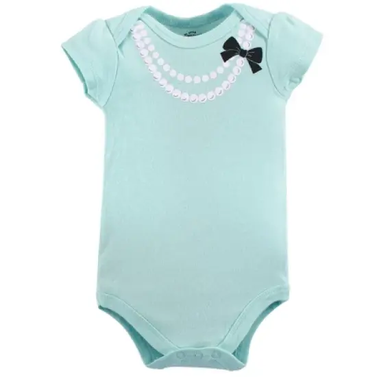 Little Treasure Baby Girl Cotton Bodysuits 5pk, Party Dress image {4}