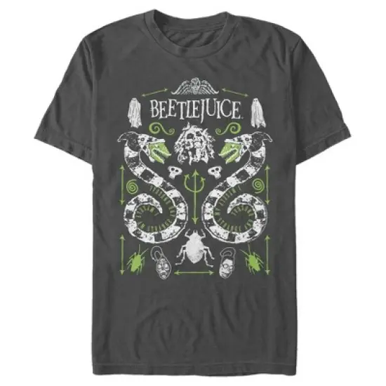 Men's Beetlejuice Sandworm and Betelgeuse Symmetrical T-Shirt image {4}