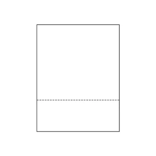 Printworks Professional Printworks Professional 8 1/2" x 11" 20 lbs. Perforated 3 1/4" Paper image {1}