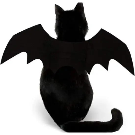 Pet Cat Bat Wings for Halloween Party Decoration, Puppy Collar Leads Cosplay Bat Costume,Cute Puppy Cat Dress Up Accessories image {1}