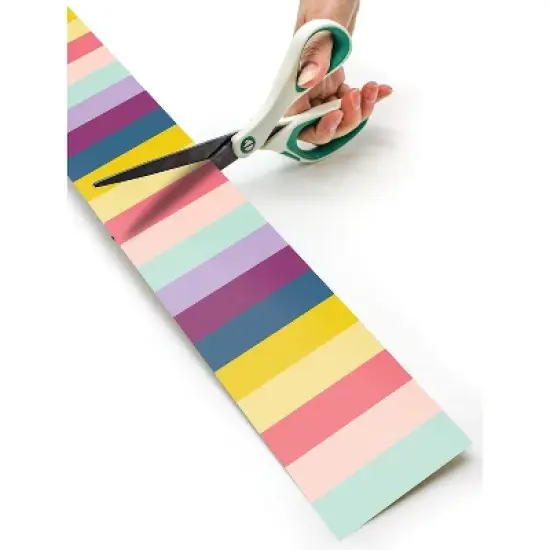 Teacher Created Resources Oh Happy Day Straight Rolled Border Trim 3" x 50' Stripes 3 Packs image {2}