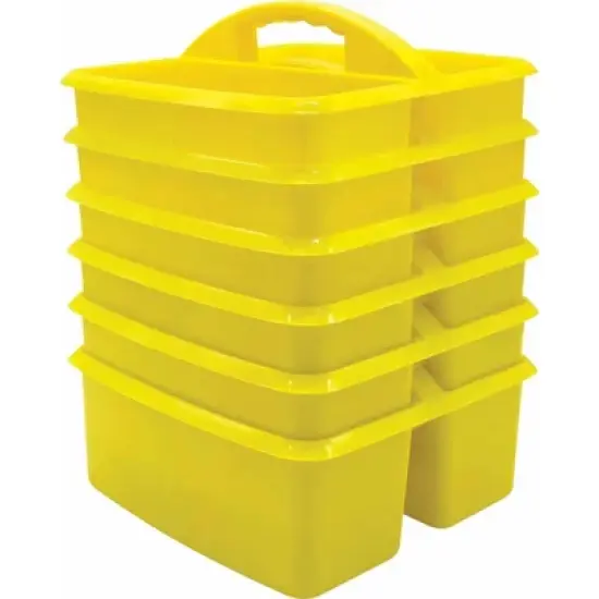 Teacher Created Resources&reg; Yellow Plastic Storage Caddy, Pack of 6 image {7}