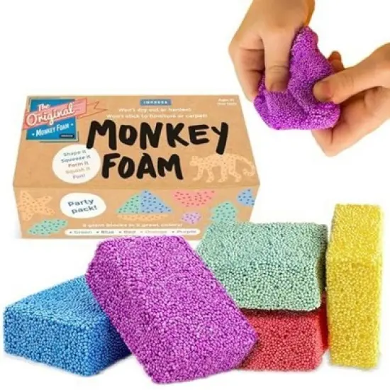Infinite Curiosity Monkey Foam from Monkey Noodle 5 Giant Blocks - Squishy Sensory Toys for Kids image {7}