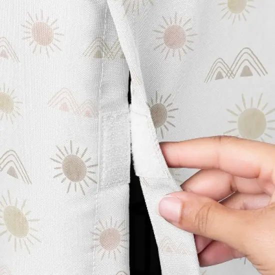 Sweet Jojo Designs Dog Crate Kennel Cover 36in. Desert Sun Pink Gold and Taupe image {2}