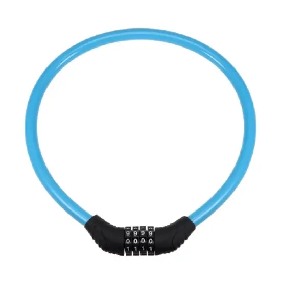 Unique Bargains Bike Cable Lock, 4 Digit Resettable Combination Lock, 2 Feet image {5}