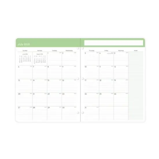 Blue Sky 8.5"x11" 2025-2026 Monthly Teacher Lesson Stapled Planner Clear Cover Mira Pink, Teacher Supplies image {4}