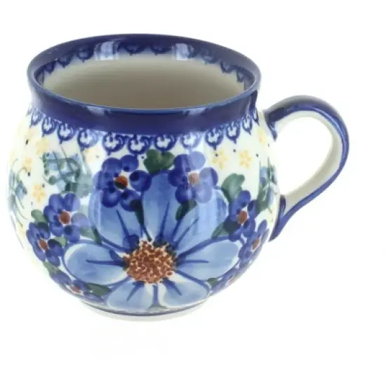 Blue Rose Polish Pottery 455 Vena Bubble Mug image {10}