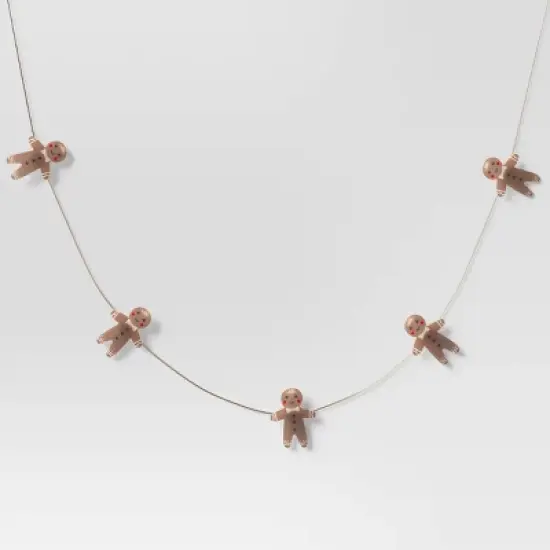 20ct LED Battery Operated Christmas Gingerbread Man Dew Drop Lights Warm White with Silver Wire - Wondershop&trade; image {2}