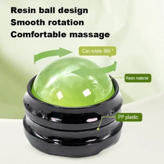 Evo Bytes Massage Roller Ball - Handheld Manual Body Massager - Jade image {1}
