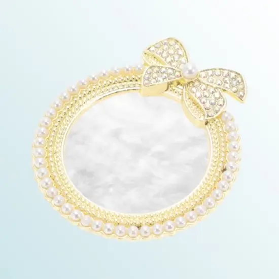 Unique Bargains Portable Faux Pearl Nail Art Palette 1 Pc image {4}