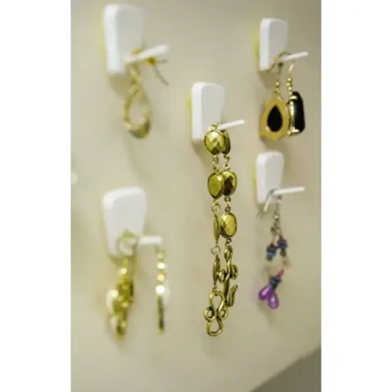 StikkiWorks StikkiHOOKS&reg;, White, 4 Per Pack, 6 Packs image {2}