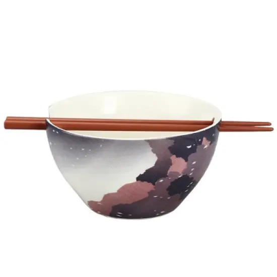 Godzilla 20 oz Ramen Bowl with Chopsticks image {1}