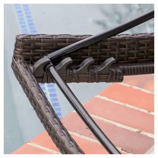 Kauai 6pc Wicker Chaise Lounge Set - Brown - Christopher Knight Home: Outdoor Patio Furniture with Iron Frame, Weather-Resistant image {2}