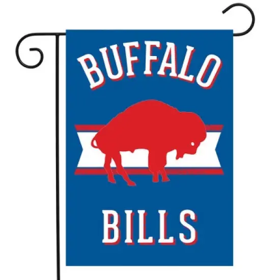 Briarwood Lane Retro Buffalo Bills Garden Flag NFL Double-Sided 18" x 12.5" image {1}