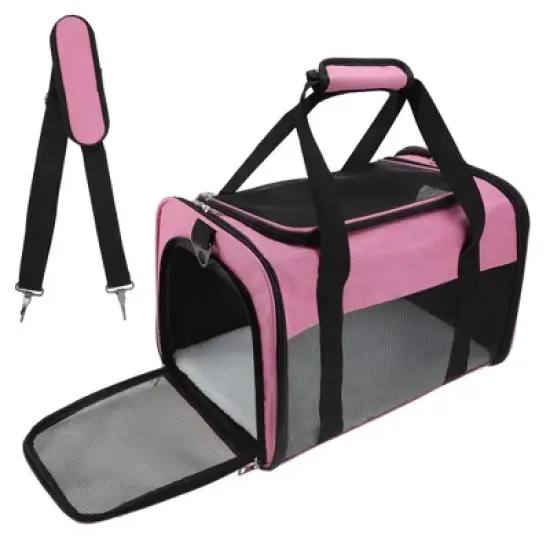 Unique Bargains Breathable Mesh Design Pet Carrier 1 Pc image {7}