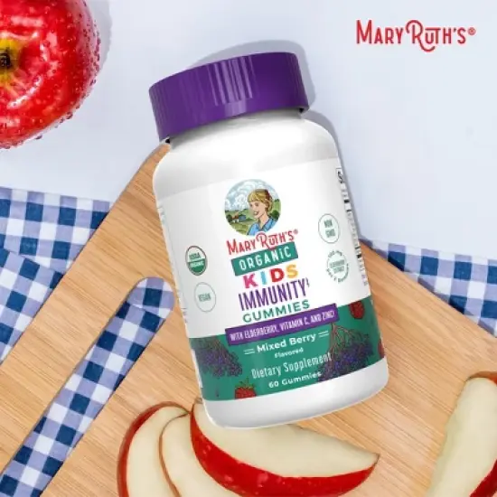 MaryRuth's Kids Immunity Gummies, Mixed Berry, Org, 60 ct image {8}