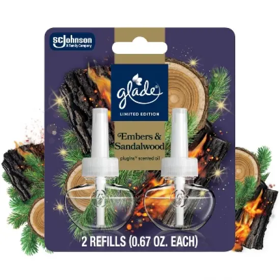 Glade PlugIns Scented Oil Air Freshener Refills - Embers & Sandalwood - 1.34oz/2ct image {12}