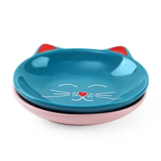 Park Life Designs 1c Oscar Dishes Cat Bowl - Pink image {2}
