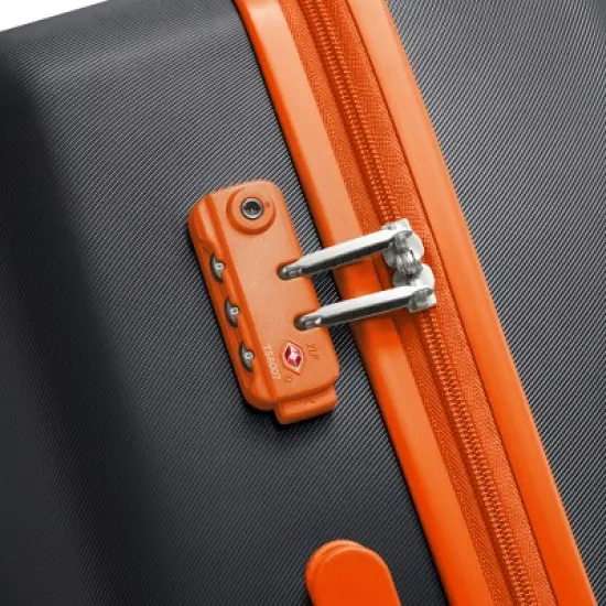 United Colors of Benetton x DELSEY PARIS Medium Checked Fabrica 24" Hardside Spinner Suitcase - Black image {5}