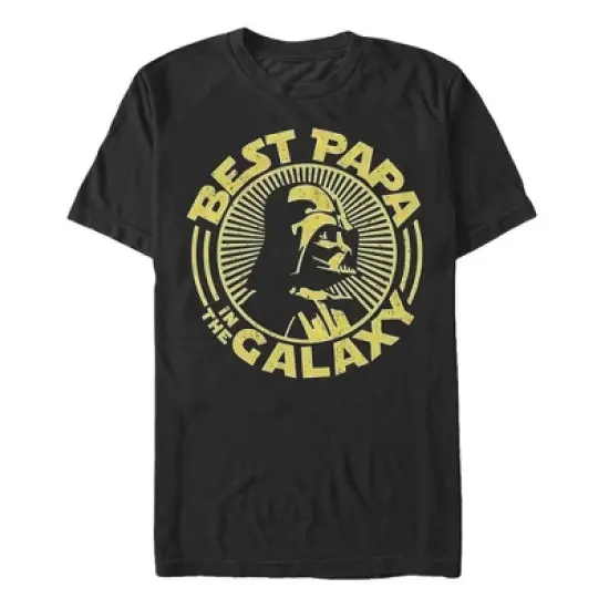 Men's Star Wars Darth Vader Best Papa in the Galaxy Sun T-Shirt image {5}