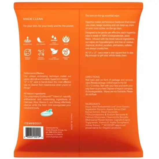 HyperGo Full-Body Rinse-Free Wipes for Your Life image {3}