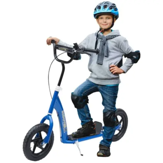 DSVIMOY Balance Bike for Kids 5-12 Years Old, Kids Bike with Adjustable Height Handlebar, Easy to Carry, Blue, 31.7"*13.7"*34.6" image {4}