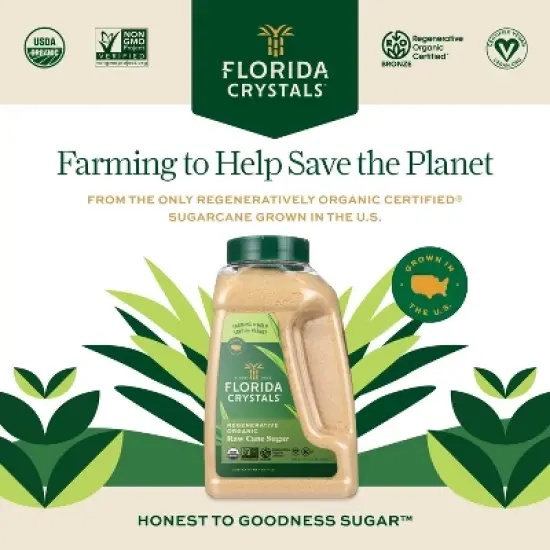 Florida Crystals Regenerative Organic Cane Sugar - 48oz Jug image {1}
