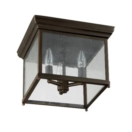 Capital Lighting 3 - Light Flush Mount in  Old Bronze image {1}
