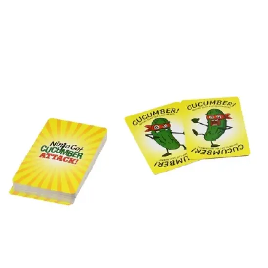 Ninja Cat Cucumber Attack! Game: Classic Social & Problem Solving Board for 2-4 Players, Includes Cards, 30 Min Play image {5}