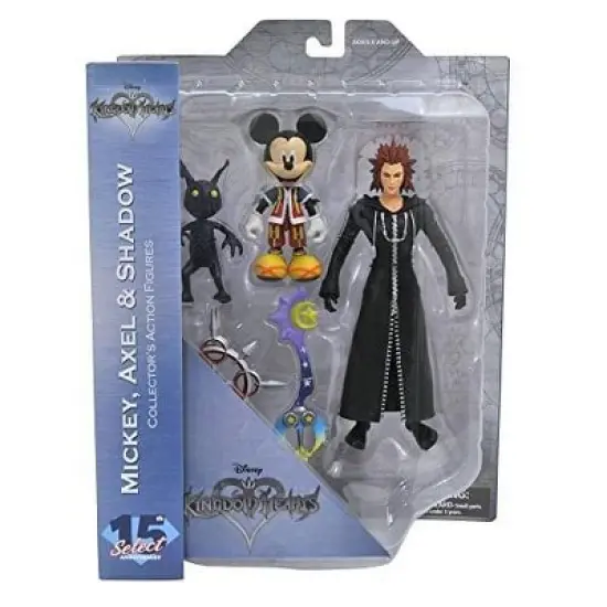 Diamond Comic Distributors, Inc. Kingdom Hearts Select Action Figure Set - Mickey, Axel & Shadow image {1}