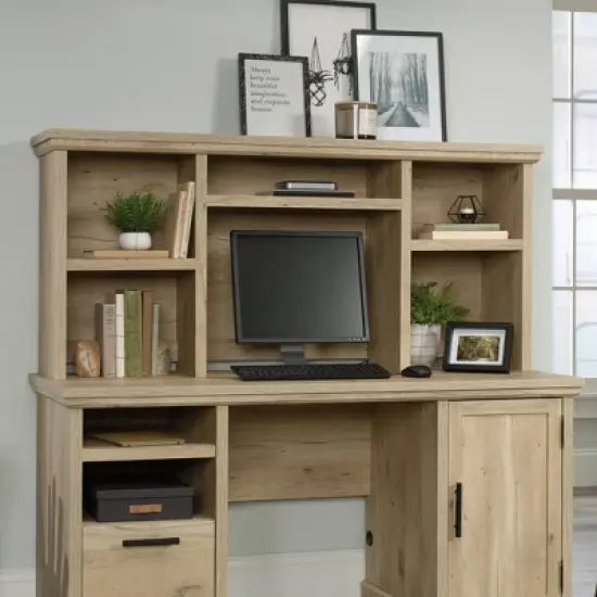 Aspen Post Computer Hutch Prime Oak - Sauder image {1}