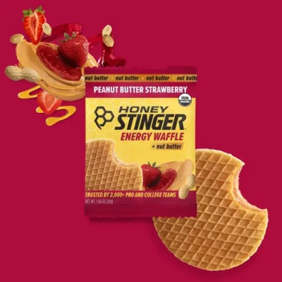 Peanut Butter Strawberry Waffle Box of 16 image {1}
