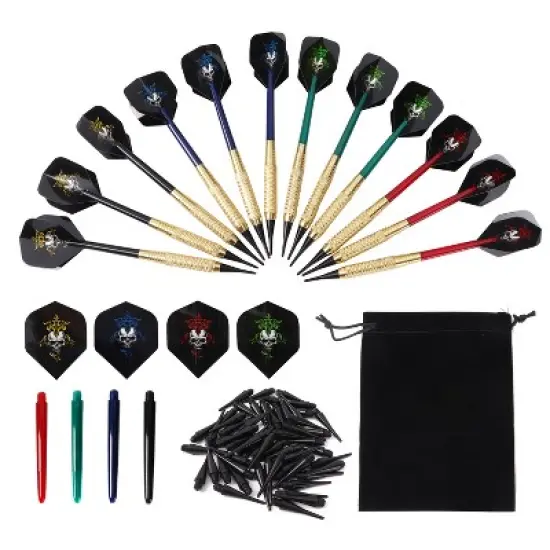 GSE 12 Pcs of 18 Grams Soft Tip Darts for Electronic Dart Board with 60 of Free Dart Tips & Storage Bag  (Deluxe) image {7}