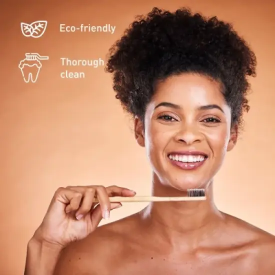 Pursonic Eco-Friendly Bath & Oral Care Bundle sisal hemp bath glove and Natural Bamboo Toothbrushes image {2}