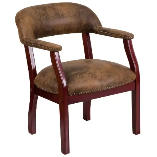 Emma and Oliver Conference Chair with Accent Nail Trim image {12}