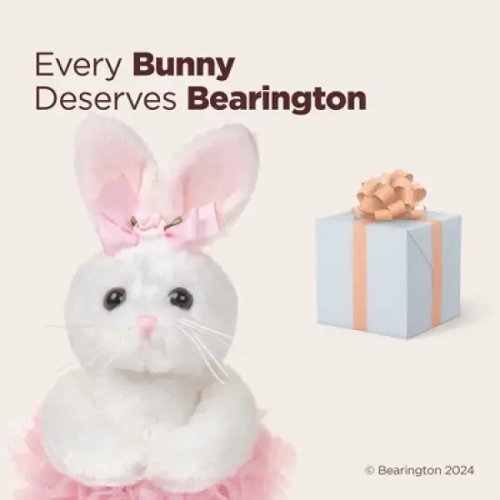 Bearington Lil' Twirls Ballerina 6 Inch Bunny Plush Stuffed Animal - Stuffed Bunny - Ballerina Bunny - Pink, For Ages 1-14 image {4}