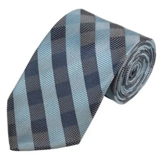 Men's Checkered 3.25 Inch Wide And 58 Inch Long Woven Neckties image {6}