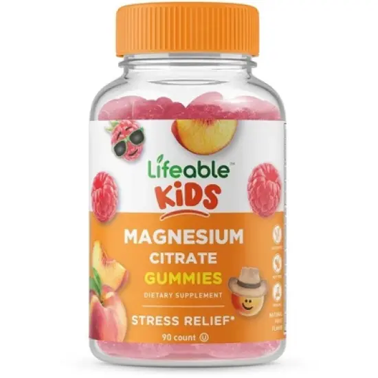 Lifeable Magnesium for Kids, for Stress Relief, Vegan, 90 Gummies image {3}