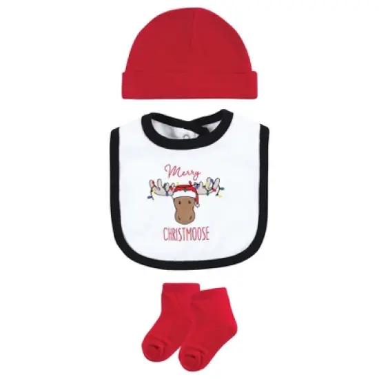 Hudson Baby Unisex Baby Cotton Layette Set, Christmoose image {2}