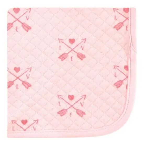 Hudson Baby Infant Girl Quilted Cotton Washcloths, Girl Forest, One Size image {5}