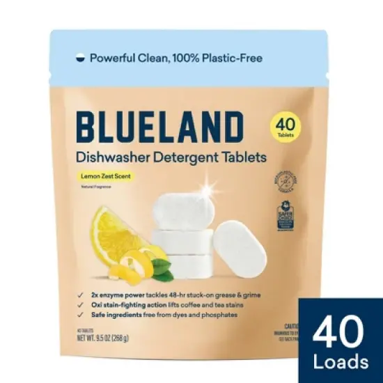 Blueland Lemon Zest Dishwasher Detergent Tablets - 40ct image {11}