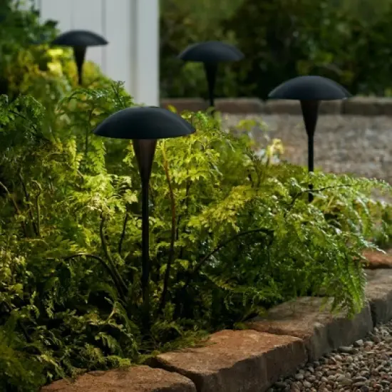 John Timberland Large Mushroom 18" High Black Low Voltage LED Path Light image {5}