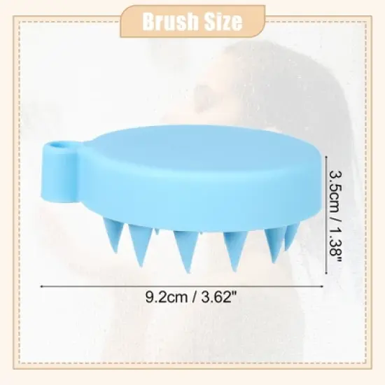 Unique Bargains Hair Scalp Massager Shampoo Brush 3.62"x3.07"x1.38" image {2}