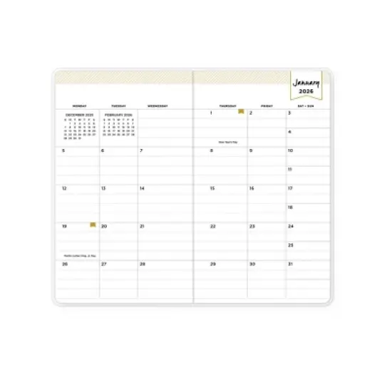 Blue Sky Day Designer Monthly Planning Calendar 3.625"x6.125" Marjorie Floral Clear image {4}
