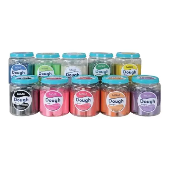 Kaplan Early Learning Kaplan Dough Custom Colors - Set of 10 - 3.5 lb Containers image {12}