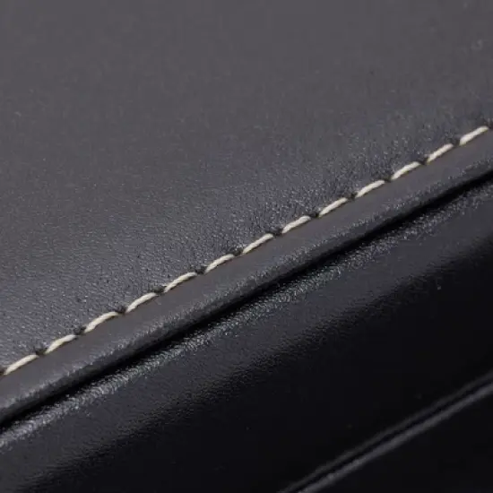 Juvale Faux Leather Dresser, Organizer & Valet Tray for Watches and Jewelry, Black, 12.6 x 9 x 4 in image {4}